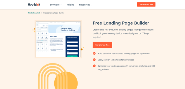 HubSpot Landing Page Builder