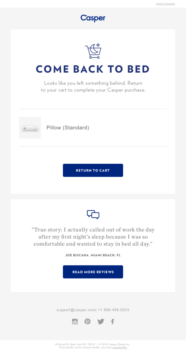 casper-abandoned-cart-email