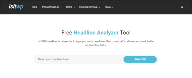 isitwp headline analyzer