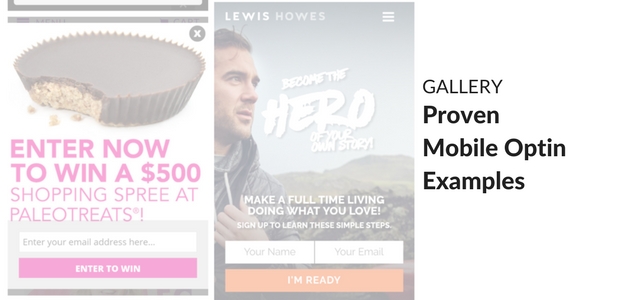 Mobile Optin Examples - OptinMonster Gallery