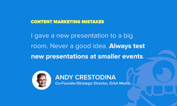 andy crestodina content marketing fails