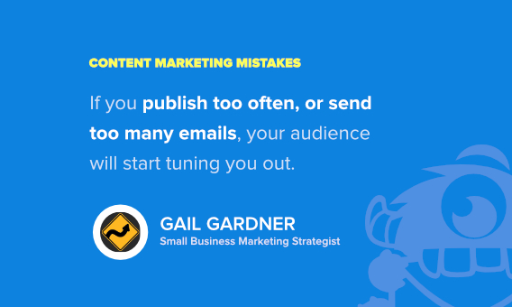 gail gardner content marketing mistakes