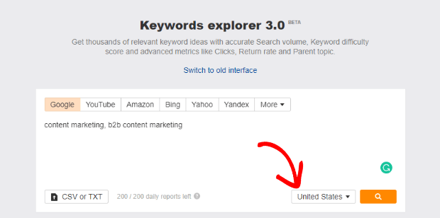 ahrefs keyword research