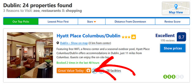 bookingcom great value