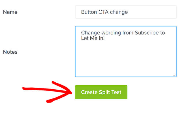 create split test 3
