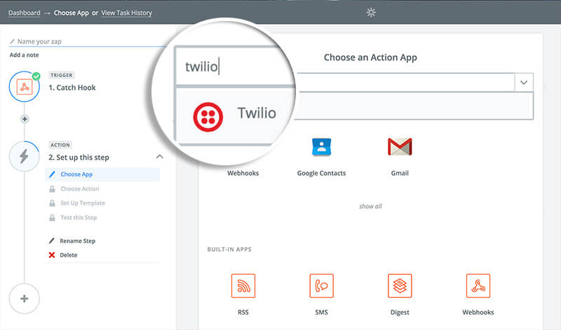 Choose Twilio