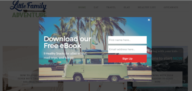 best modal popup design - Little-Family-Adventure