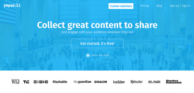 paperli - newspaper content curation