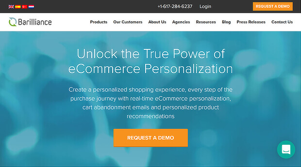 barilliance ecommerce personalization platforms