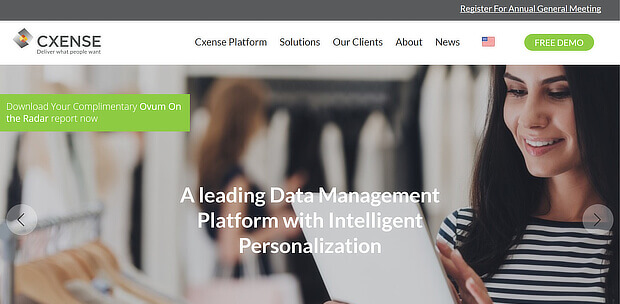 cxsense is one of the ecommerce personalization tools