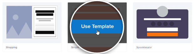 select campaign template