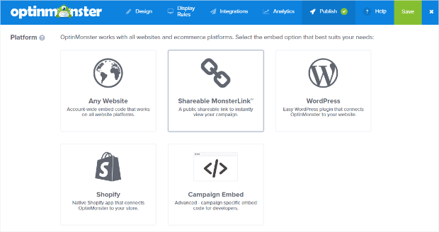 select publishing platform