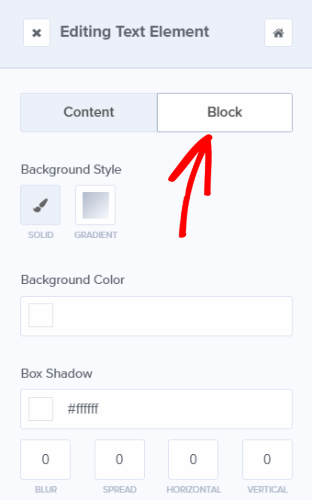 easily change the spacing of a block with the editing tools