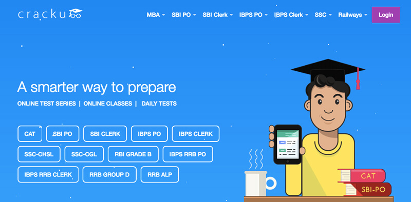 Cracku offers digital test preparation.