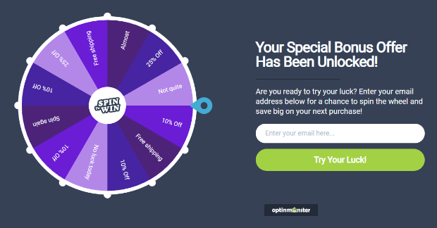 optinmonster coupon wheel optin