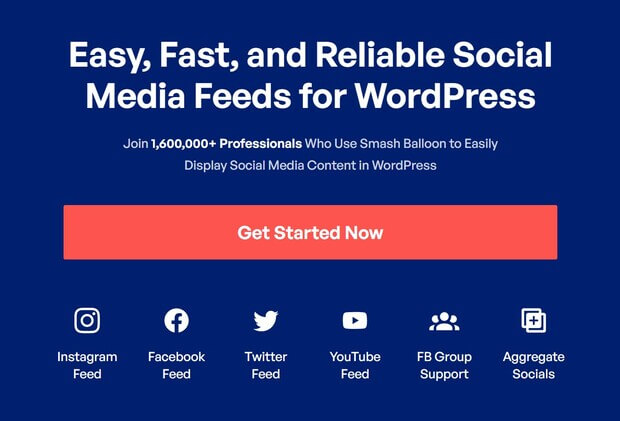 smashballoon wordpress plugin homepage