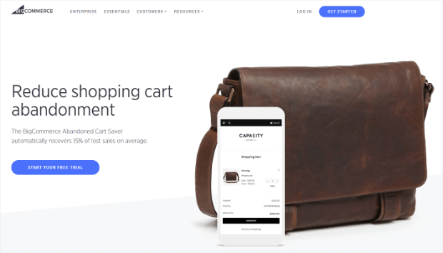 bigcommerce cart abandonment software