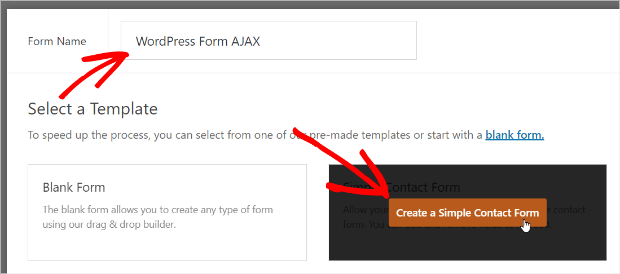 create a simple form