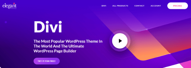 divi page builder for wordpress