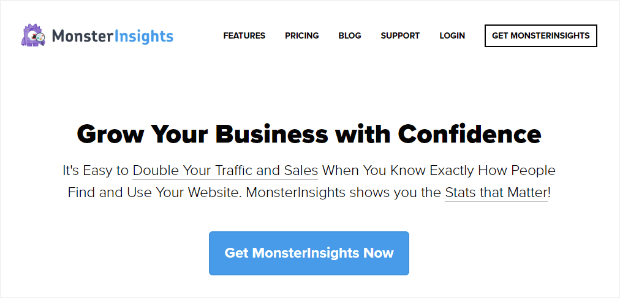 grow your business with confidence with monsterinsights
