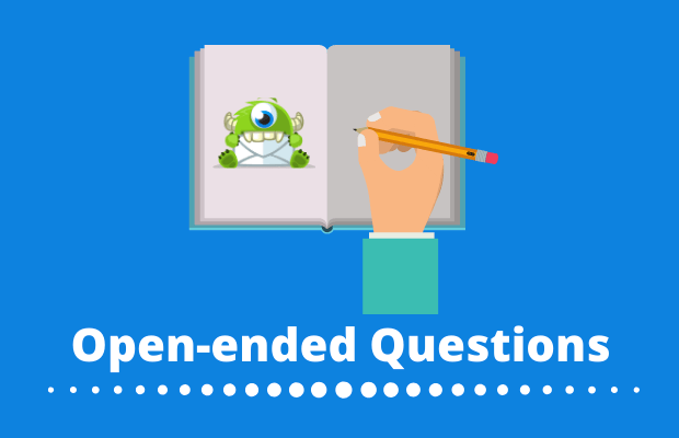 open-ended questions let users reply in their own words