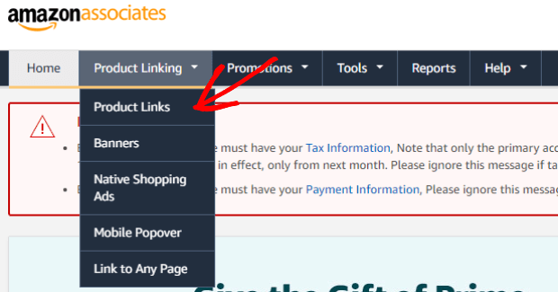 amazon affiliate program product linking