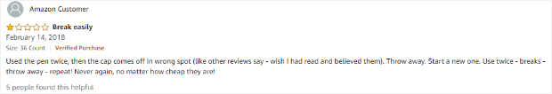 bad review