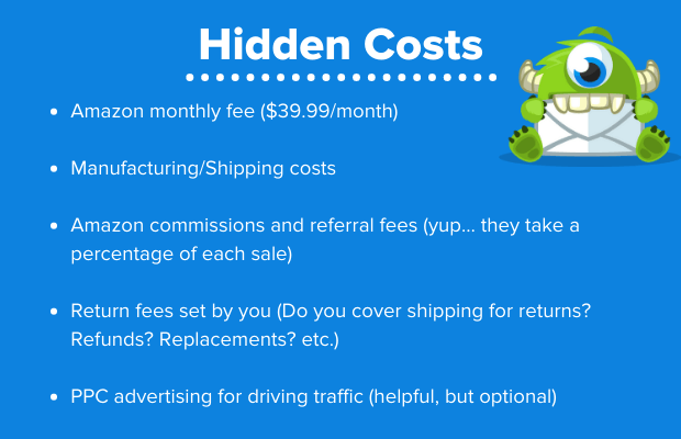 amazon seller central hidden costs