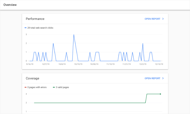 google search console overview