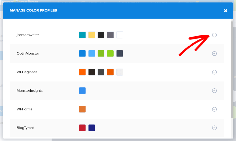 manage color profiles