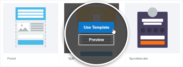 select split template