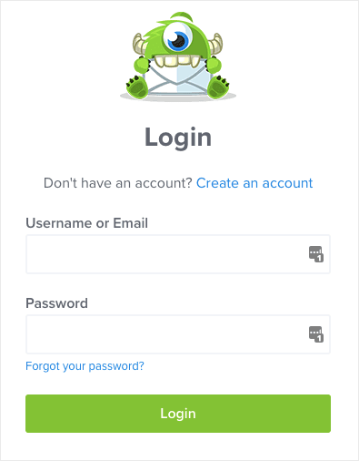 log in to your optinmonster account 