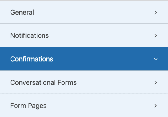 Confirmations in WPForms min