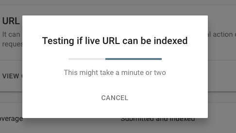 Testing if URL can be indexed