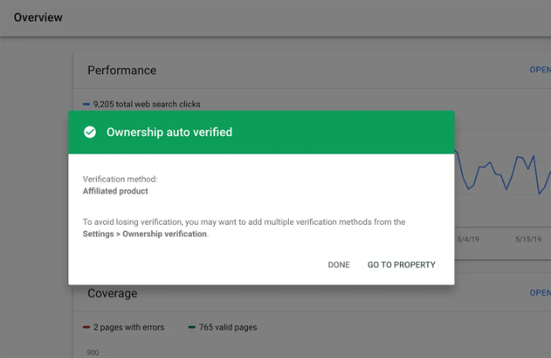 ownership-will-be-auto-verified-by-google-search-console