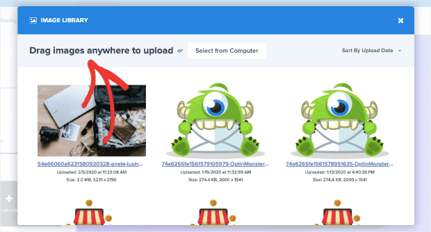 OptinMonster Upload Images min