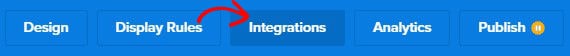 Integrations ribbon