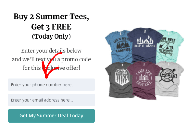 SMS-Popup-summer-deal