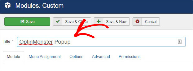 Name Joomla module