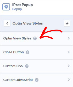 iPost optin view styles