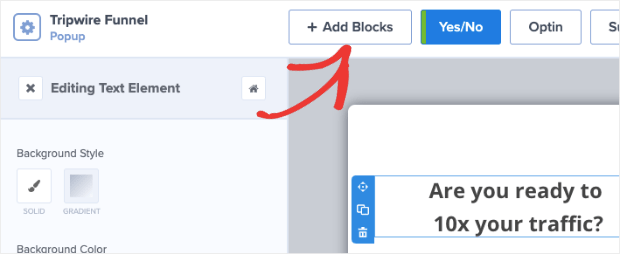 Add blocks to magnet template for tripwire funnel