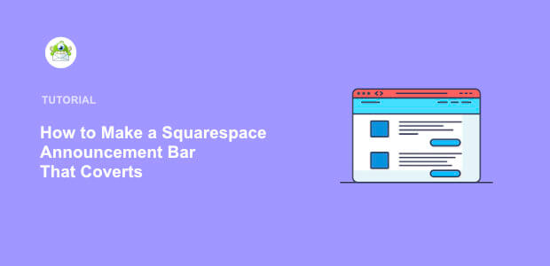 Featured image Squarespace announcement bar