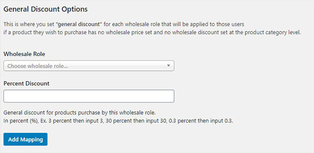 General Discount Options_