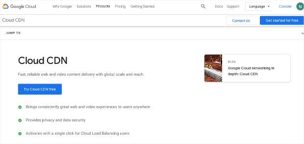 cdn provider google cloud cdn