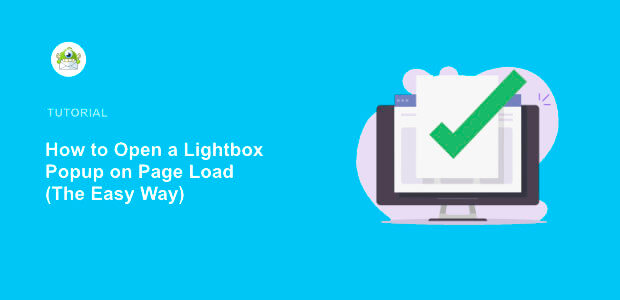 featured image how to create a lightbox popup on page load