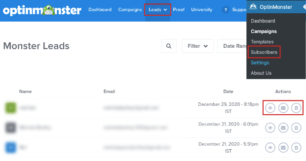 optinmonster leads