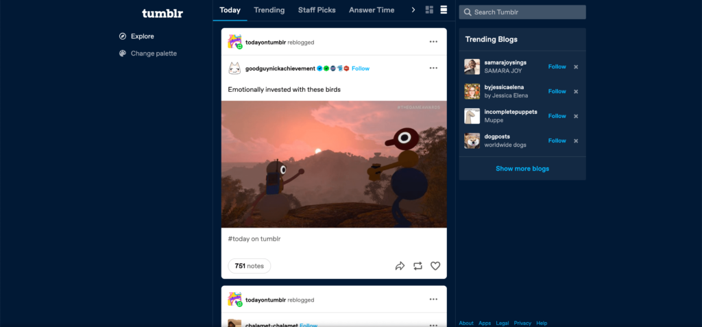 Tumblr - Social Media Platforms