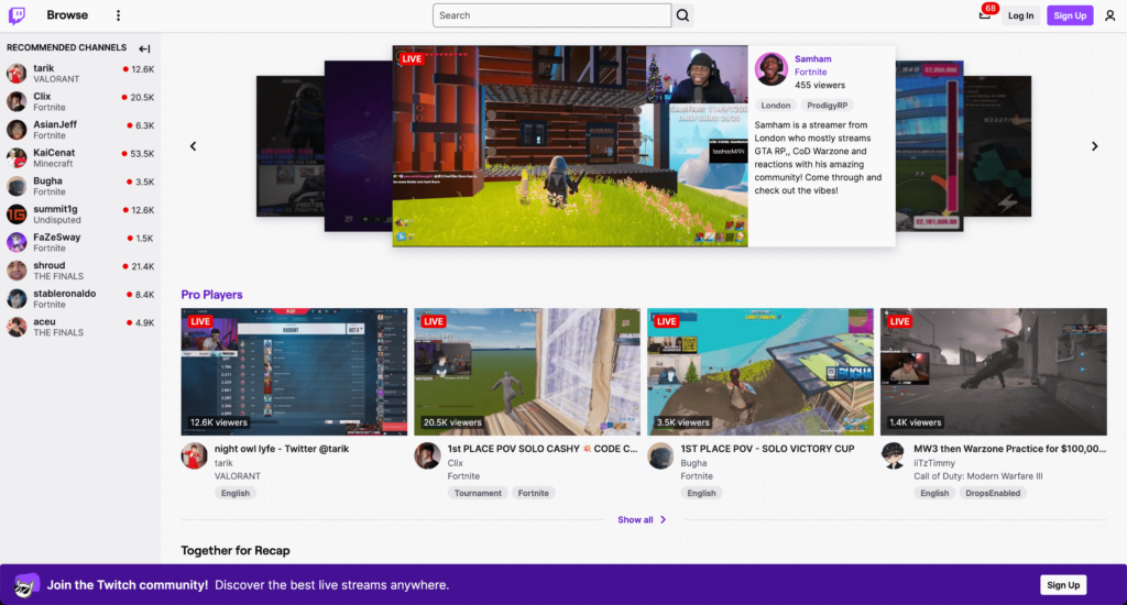 Twitch - Social Media Platforms