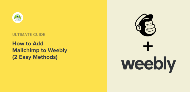 How to add Mailchimp in Weebly