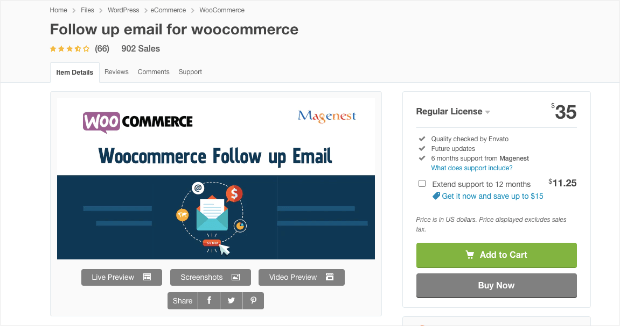 follow up email for woocommerce